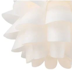 Possini Euro Design Modern Ceiling Light Semi Flush Mount Fixture White Flower Gold Metal 15 3/4" Wide Living Room Bedroom Kitchen -Adesso Shop GUEST cac058fc 379d 44dd b242 e6ffb04f7f05