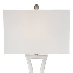 360 Lighting Roxie Modern Table Lamps 31" Tall Set Of 2 Brushed Nickel Metal Off White Fabric Rectangular Shade For Bedroom Living Room Bedside Office 10 360 Lighting Roxie Modern Table Lamps 31" Tall Set Of 2 Brushed Nickel Metal Off White Fabric Rectangular Shade For Bedroom Living Room Bedside Office -Adesso Shop GUEST cb687958 f49e 454f 9a48 74a4f6b44d1d