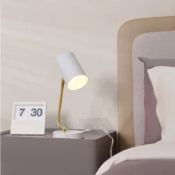 15" Novogratz X Globe Athena White Desk Lamp - Globe Electric -Adesso Shop GUEST ccf4f9be 2e1b 4f9d b660 52adf1c0624b