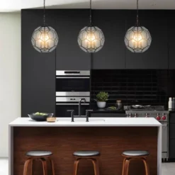 13.5" 3-Light Bee Modern Farmhouse Iron/Glass LED Pendant Oil Rubbed Bronze/Clear - JONATHAN Y 14 13.5" 3-Light Bee Modern Farmhouse Iron/Glass LED Pendant Oil Rubbed Bronze/Clear - JONATHAN Y -Adesso Shop GUEST d0768c35 2176 4b2e a730 ebe095b4e9be