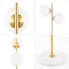 60.5" 2-Light Oscar Modern Parisian Candlestick Iron Floor Lamp (Includes LED Light Bulb) Brass Gold/White - JONATHAN Y -Adesso Shop GUEST d140dee3 a3cf 43cc ac9d 32d76c3c9a53