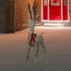 Northlight 74" LED Lighted Champagne Deer With Red Bow Outdoor Christmas Decoration -Adesso Shop GUEST d17c4333 0785 4505 ac87 5fdb09c13e18