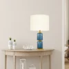 19.5" Vivian Cylinder Base Table Lamp Blue/Gold - River Of Goods -Adesso Shop GUEST d29716be b1d6 448f 8e06 5c648e26b247