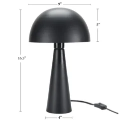 16" Mid-Century Modern Metal Mushroom Accent Table Lamp - Nourison -Adesso Shop GUEST d32532c6 3e55 454d 86bd e500c814103b