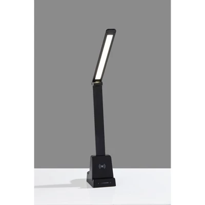 Cody LED Wireless Charging Desk Lamp With Smart Switch (Includes LED Light Bulb) Matte Black - Adesso 6 Cody LED Wireless Charging Desk Lamp With Smart Switch (Includes LED Light Bulb) Matte Black - Adesso - Image 4