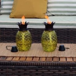 Sunnydaze Decor Sunnydaze Outdoor Adjustable Height 3-in-1 Glass Tropical Pineapple Torches With Connected Snuffs And Metal Poles - 2pk 17 Sunnydaze Decor Sunnydaze Outdoor Adjustable Height 3-in-1 Glass Tropical Pineapple Torches With Connected Snuffs And Metal Poles - 2pk -Adesso Shop GUEST d3f40df8 a0b6 4541 90ff ba8fcdf78d10