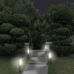 5.51" X 29.92" Solar LED Garden Path Light Amber/White - Techko Maid -Adesso Shop GUEST d4620750 11b3 4540 a269 e6e4907f4765