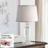 Vienna Full Spectrum Traditional Table Lamp With USB Charging Port 25" High Crystal Gray Shade Living Room Desk Bedroom House Bedside -Adesso Shop GUEST d46caf0a 95b6 4f6a b7e1 1419575d1085