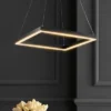 15.75" LED Nero Square Contemporary Metal Pendant Black - JONATHAN Y -Adesso Shop GUEST d4fe1f16 b922 4be0 abd9 b308b029c1aa