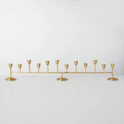 Antiqued Metal Taper Candelabra Brass Finish - Hearth & Hand™ With Magnolia -Adesso Shop GUEST d62a3121 0a9e 4351 ac83 c05923aa585d