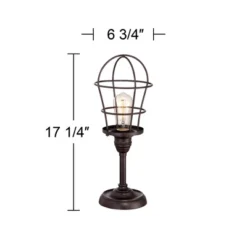 Franklin Iron Works Modern Industrial Desk Table Lamp 17 1/4" High Bronze Wire Cage Edison Bulb For Bedroom Bedside Office 11 Franklin Iron Works Modern Industrial Desk Table Lamp 17 1/4" High Bronze Wire Cage Edison Bulb For Bedroom Bedside Office -Adesso Shop GUEST d69be8b0 7343 40e5 aea2 633e3126772a