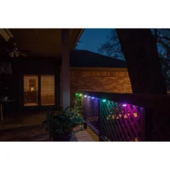 15 Pucks Seasons Mini LED Acrylic Landscape Lights Black - Enbrighten -Adesso Shop GUEST d7a52361 0e2f 4442 a401 6506bf5d734b