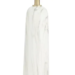 360 Lighting Maceao Modern Table Lamps 28" Tall Set Of 2 White Faux Marble Tapered Drum Shade For Bedroom Living Room Bedside Nightstand Office House -Adesso Shop GUEST d85fdc42 ded6 4f8d 9b37 a29abeb02ca9