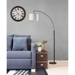 Bowery Arc Lamp Black/Red - Adesso