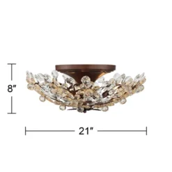 Vienna Full Spectrum Blooms Vintage Ceiling Light Semi Flush Mount Fixture 21" Wide Weathered Brown 5-Light For Bedroom Kitchen Living Room Hallway 11 Vienna Full Spectrum Blooms Vintage Ceiling Light Semi Flush Mount Fixture 21" Wide Weathered Brown 5-Light For Bedroom Kitchen Living Room Hallway -Adesso Shop GUEST d8df1358 b7bf 4b37 ba8c 8dc84ab984d0
