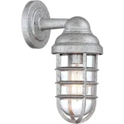 John Timberland Marlowe Industrial Outdoor Wall Lights Set Of 2 Galvanized Steel Cage Frame 13 1/4" Clear Glass For Post Exterior Barn Deck House Yard 10 John Timberland Marlowe Industrial Outdoor Wall Lights Set Of 2 Galvanized Steel Cage Frame 13 1/4" Clear Glass For Post Exterior Barn Deck House Yard -Adesso Shop GUEST d940c33e a069 46ee 82eb 56c19bd5f3eb