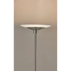 Solar Torchiere (Includes LED Light Bulb) Silver - Adesso -Adesso Shop GUEST da105d81 863b 498e 92c3 a3e38f641f2f