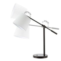 24" Troy Classic Contemporary Iron LED Task Lamp With USB Charging Port Oil Rubbed Bronze (Includes LED Light Bulb) - JONATHAN Y -Adesso Shop GUEST da7b1158 dc2b 449b 8c15 545de46b8deb