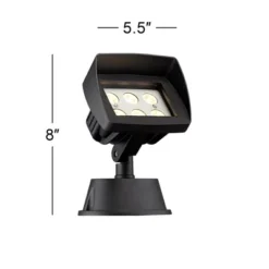 Super Duty Eastham 8" High Black LED Landscape Flood Lights Set Of 2 -Adesso Shop GUEST db0b240a c32c 4caf 978b 4986302a6e8f