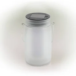 Set Of 2 Outdoor Solar Powered Pathway Lantern With Flickering LED Light Jars - Alpine Corporation -Adesso Shop GUEST dc49549c af1b 4e97 9f9e 9cf98dae673c