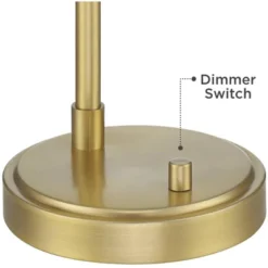 Possini Euro Design Possini Euro Vaile Desk Lamp With Dual USB Ports Warm Gold With Glass Shade -Adesso Shop GUEST dc5b5832 bfe3 4bd7 b61e 5d4a5e976e9d