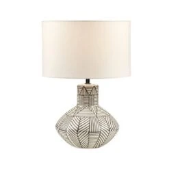 Bayard Ceramic (Includes LED Light Bulb) Table Lamp Gray - 510 Design -Adesso Shop GUEST dd60d8ed 6b29 4f24 9fc5 d01994b12fd2