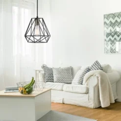 1 Light Sansa Plug-in Or Hardwire Pendant Lighting Dark Bronze - Globe Electric -Adesso Shop GUEST de000bcf 4e90 4222 b609 e3e1669c6ec4