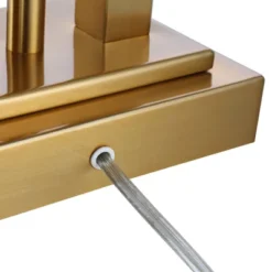 Possini Euro Design Possini Euro Deacon Brass Gooseneck Lamps With USB Port And Outlet Set Of 2 -Adesso Shop GUEST e24e6b82 39cc 40bb 88f5 24326ff00335