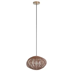 13.5" 1-Light Linnea Pendant Rattan Brown - River Of Goods 15 13.5" 1-Light Linnea Pendant Rattan Brown - River Of Goods -Adesso Shop GUEST e2b0834f e4b9 48b0 86b0 60eea8e17343