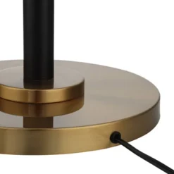 Possini Euro Design Modern Torchiere Floor Lamp LED 72" Tall Black Antique Brass White Glass Shade For Living Room Reading Uplight -Adesso Shop GUEST e3828f70 0912 4d01 b354 a2ea0eb97d4d