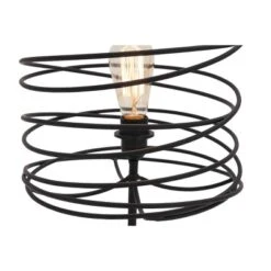 Metal Accent Lamp With Ring Shade Black - Olivia & May -Adesso Shop GUEST e42aa5b0 a6bb 4e34 bd9b 1a247b8638bf