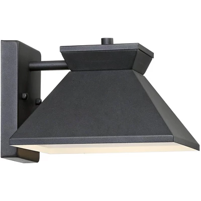 John Timberland Whatley Modern Outdoor Wall Light Fixture Black LED 6 1/4" Metal Shade For Post Exterior Barn Deck House Porch Yard Posts Patio Home 6 John Timberland Whatley Modern Outdoor Wall Light Fixture Black LED 6 1/4" Metal Shade For Post Exterior Barn Deck House Porch Yard Posts Patio Home - Image 4