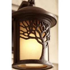 John Timberland Rustic Outdoor Wall Light Fixture Bronze 9 1/2" Tree Etched Glass Sconce For Exterior House Deck Patio Porch Lighting 17 John Timberland Rustic Outdoor Wall Light Fixture Bronze 9 1/2" Tree Etched Glass Sconce For Exterior House Deck Patio Porch Lighting -Adesso Shop GUEST e5476743 7e32 482b 97ce 91b4900a711d