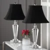 (Set Of 2) 24.5" Lilly Crystal Table Lamp Clear (Includes CFL Light Bulb) - Safavieh -Adesso Shop GUEST e5d56cb9 3343 4ae9 a7ef a5a2a0a365c3