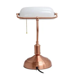 Executive Banker's Desk Lamp With Glass Shade Rose Gold - Simple Designs 13 Executive Banker's Desk Lamp With Glass Shade Rose Gold - Simple Designs -Adesso Shop GUEST e67d1adb fbc0 43de a313 ea36d019fb79
