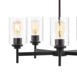 24" LED 5-Light Orpheus Industrial Iron Cylinder Chandelier Oil Rubbed Bronze/Clear - JONATHAN Y 9 24" LED 5-Light Orpheus Industrial Iron Cylinder Chandelier Oil Rubbed Bronze/Clear - JONATHAN Y -Adesso Shop GUEST e7876c58 bc4f 4dda 99b1 69f5a1aef77a