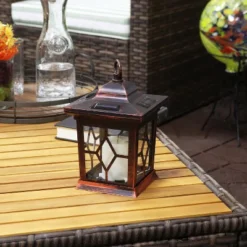 Sunnydaze Decor Sunnydaze Outdoor Lucien Hanging Tabletop Solar LED Rustic Farmhouse Decorative Candle Lantern - 9" 17 Sunnydaze Decor Sunnydaze Outdoor Lucien Hanging Tabletop Solar LED Rustic Farmhouse Decorative Candle Lantern - 9" -Adesso Shop GUEST e8416988 af9e 4c9e b007 1c78d1a5fcb3