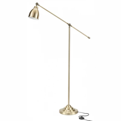 54" Metal Swing Arm Reading Floor Lamp - Nourison 10 54" Metal Swing Arm Reading Floor Lamp - Nourison - Image 8