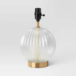 Small Ribbed Glass Lamp Base Clear - Threshold™ -Adesso Shop GUEST ee23bb4b bc94 4203 8178 905a5c519153