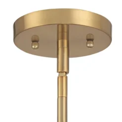 Possini Euro Design Satiny Gold Pendant Chandelier 27 1/4" Wide Modern Clear Glass Shades 5-Light Fixture For Dining Room House -Adesso Shop GUEST ee90e954 6b8c 4461 9f11 fcd1f91b7101