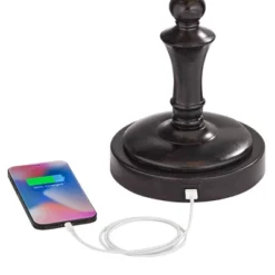 Regency Hill Traditional Desk Table Lamp Swing Arm With Hotel Style USB Charging Port 21.75" High Bronze Metal Faux Leather Bell Shade For Bedroom 11 Regency Hill Traditional Desk Table Lamp Swing Arm With Hotel Style USB Charging Port 21.75" High Bronze Metal Faux Leather Bell Shade For Bedroom -Adesso Shop GUEST eec95266 777d 4edb 998b e07940118f6b