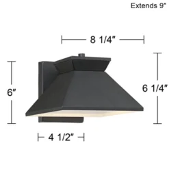 John Timberland Whatley Modern Outdoor Wall Light Fixture Black LED 6 1/4" Metal Shade For Post Exterior Barn Deck House Porch Yard Posts Patio Home 11 John Timberland Whatley Modern Outdoor Wall Light Fixture Black LED 6 1/4" Metal Shade For Post Exterior Barn Deck House Porch Yard Posts Patio Home -Adesso Shop GUEST ef1f4604 b410 4151 bec6 1f8744878486