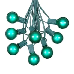 Novelty Lights 100 Feet G40 Globe Outdoor Patio String Lights, Green Wire -Adesso Shop GUEST eff3993b 6c4d 4d06 bc03 3fca1ff9b41f