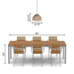 12.75" 1-Light Gloriana Pendant Rattan Brown - River Of Goods -Adesso Shop GUEST f17353a9 e3c3 4592 b7a3 a824135b858c