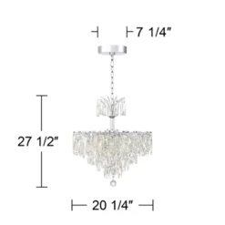 Vienna Full Spectrum Villette Chrome Chandelier 27 1/2" Wide Modern Cascade Crystal 6-Light LED Fixture For Dining Room Foyer Kitchen Island Entryway 17 Vienna Full Spectrum Villette Chrome Chandelier 27 1/2" Wide Modern Cascade Crystal 6-Light LED Fixture For Dining Room Foyer Kitchen Island Entryway -Adesso Shop GUEST f234766a be92 4b96 ae8a 902bc3d4b6e5