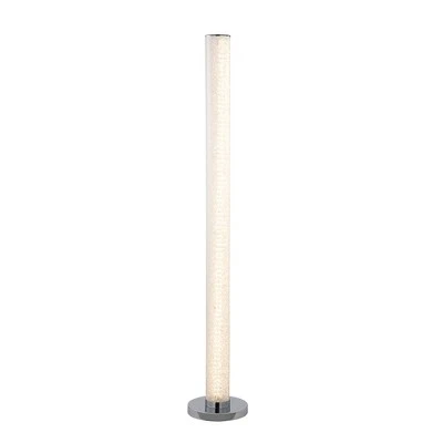 49" Novelty Tube Floor Lamp With Crystals (Includes LED Light Bulb) White - Ore International 5 49" Novelty Tube Floor Lamp With Crystals (Includes LED Light Bulb) White - Ore International - Image 3