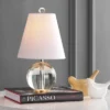 16" Crystal Ball/Metal Goddard Table Lamp (Includes LED Light Bulb) Clear - JONATHAN Y -Adesso Shop GUEST f377dc5d acb5 4780 b165 1f9402a34d17