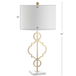 31" Metal July Table Lamp (Includes LED Light Bulb) Gold - JONATHAN Y -Adesso Shop GUEST f3a7c38a 3ea6 48f9 a5ab 8fbe287c48c1