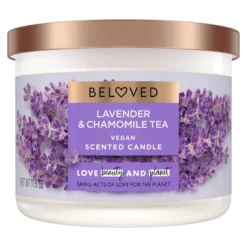 Beloved Lavender & Chamomile Tea 2-Wick Vegan Candle - 11.5oz