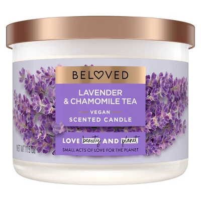 Beloved Lavender & Chamomile Tea 2-Wick Vegan Candle - 11.5oz 3 Beloved Lavender & Chamomile Tea 2-Wick Vegan Candle - 11.5oz